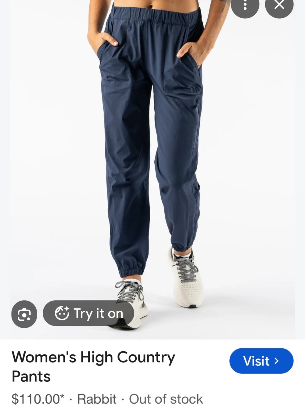 Rabbit Run High Country Mineral Blue Track Pants - Women's